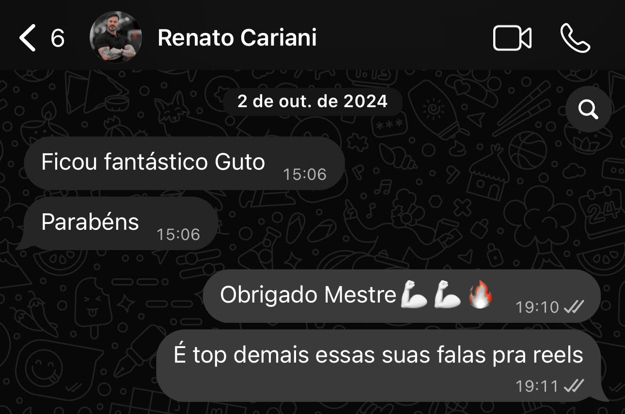 Feedback de RENATO CARIANI